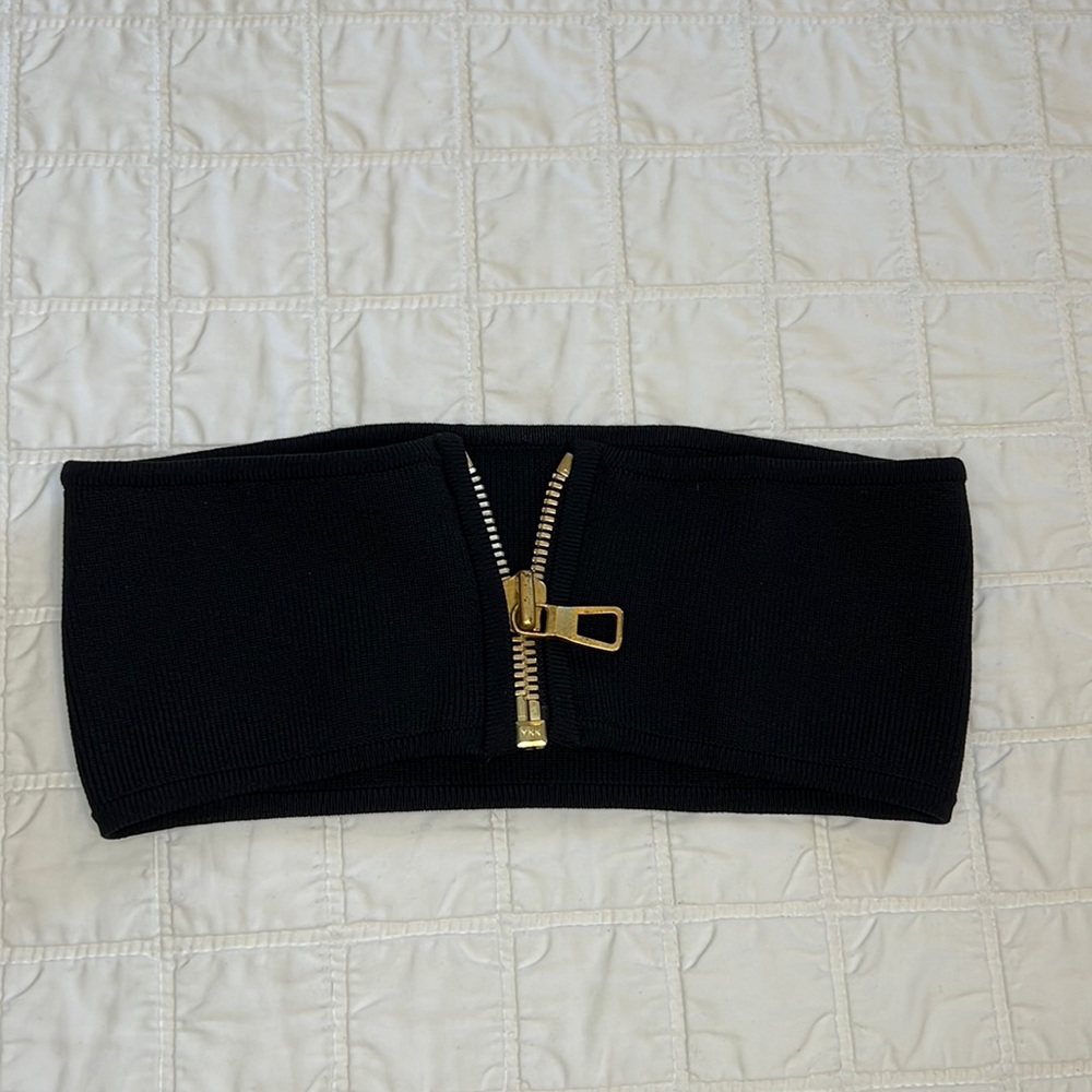 BALMAIN x H&M black tube top size 2